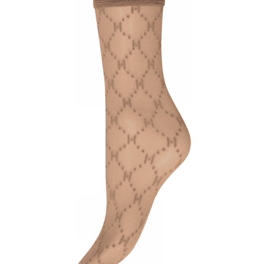 Hype the Detail logo stømper i nude 25D