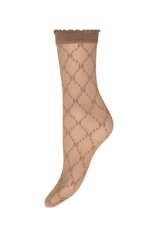 Hype the Detail logo stømper i nude 25D