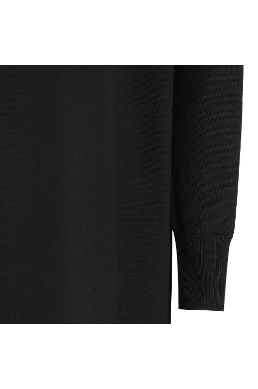 Soft Rebels Lea dress | Strikkjole med v-hals sort
