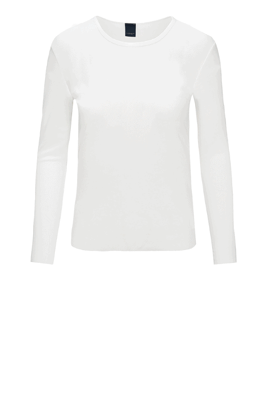 Luxzuz Sigborg T-shirt | Cool meshbluse i strækbart materiale | hvid