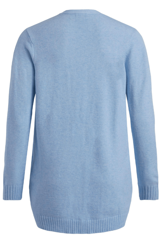 VILA Viril Cardigan kort | Lækker blød strikcardigan i flot lyseblå farve | Bestseller
