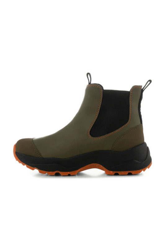 WODEN Siri Waterproof | Cool støvler i Dark Olive | Gratis fragt