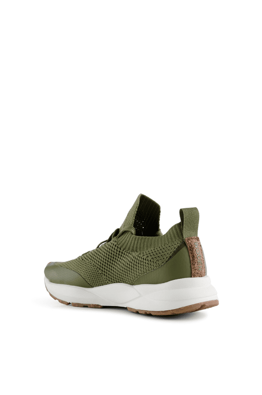 Woden Esther i elastik | Perfekt sneaker til dig med knyster I khaki