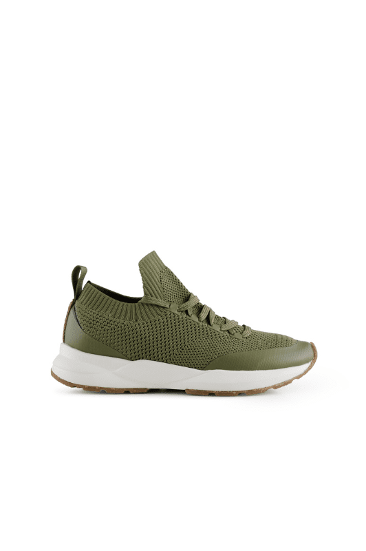 Woden Esther i elastik | Perfekt sneaker til dig med knyster I khaki