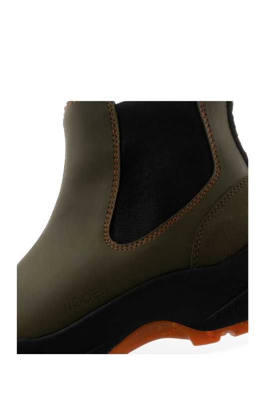 WODEN Siri Waterproof | Cool støvler i Dark Olive | Gratis fragt