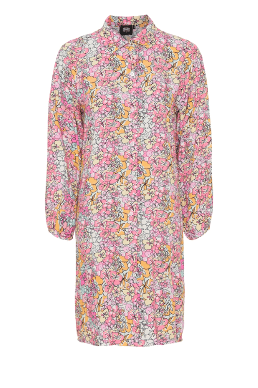 Three M Shirt dress | Skjortekjole | Pink blomster